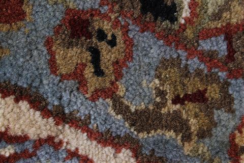 Kashan Red Round Hand Knotted 62 X 62 Area Rug 250-23629 Image 8