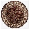 Kashan Red Round Hand Knotted 62 X 62  Area Rug 250-23629 Thumb 0