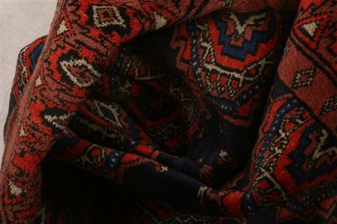 Pak-Persian Brown Runner Hand Knotted 30 X 97 Area Rug 100-23630 Image 3