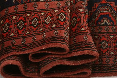 Pak-Persian Brown Runner Hand Knotted 30 X 97 Area Rug 100-23630 Image 4