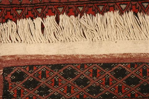 Pak-Persian Brown Runner Hand Knotted 30 X 97 Area Rug 100-23630 Image 9