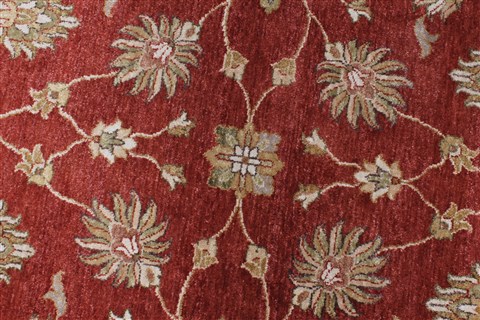 Ziegler Brown Round Hand Knotted 511 X 60  Area Rug 250-23637 Image 3