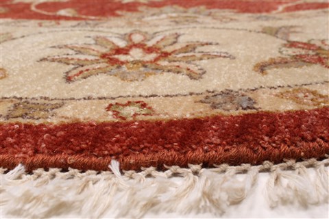 Ziegler Brown Round Hand Knotted 511 X 60  Area Rug 250-23637 Image 4