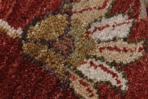 Ziegler Brown Round Hand Knotted 511 X 60  Area Rug 250-23637 Image 5