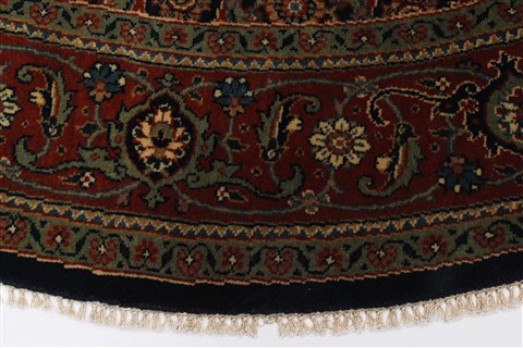 Herati Blue Round Hand Knotted 511 X 511  Area Rug 250-23640 Image 3