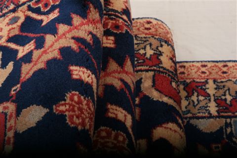 Pishavar Blue Runner Hand Knotted 26 X 92 Area Rug 100-23642 Image 4