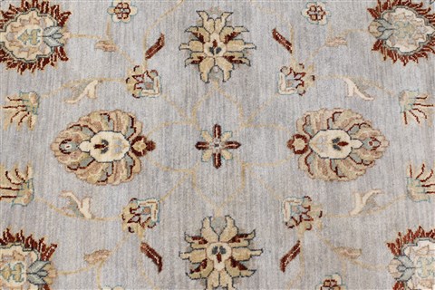 Chobi Grey Round Hand Knotted 511 X 511 Area Rug 250-23650 Image 3