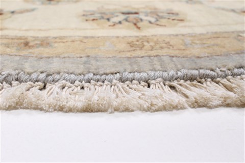 Chobi Grey Round Hand Knotted 511 X 511 Area Rug 250-23650 Image 4