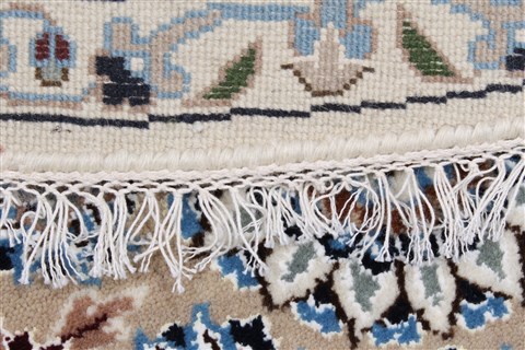 Nain White Round Hand Knotted 60 X 60  Area Rug 250-23654 Image 10