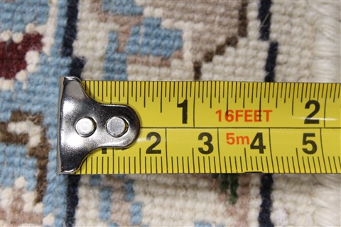 Nain White Round Hand Knotted 60 X 60  Area Rug 250-23654 Image 9