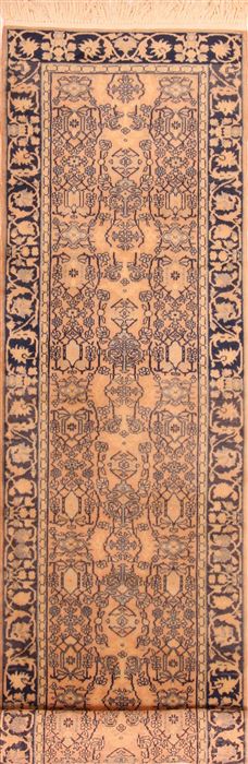 Kayseri Beige Runner Hand Knotted 27 X 107 Area Rug 100-23660 Image 0