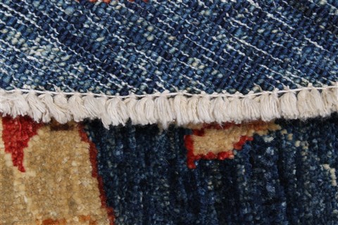 Chobi Blue Round Hand Knotted 64 X 65 Area Rug 250-23677 Image 10