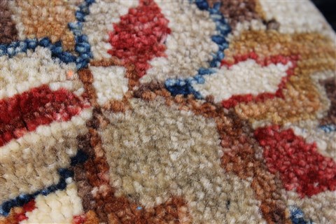Chobi Blue Round Hand Knotted 64 X 65 Area Rug 250-23677 Image 7