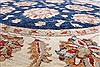 Chobi Blue Round Hand Knotted 64 X 65 Area Rug 250-23677 Thumb 1