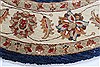 Chobi Blue Round Hand Knotted 64 X 65 Area Rug 250-23677 Thumb 2