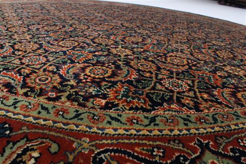 Herati Blue Round Hand Knotted 60 X 60 Area Rug 250-23681 Image 1
