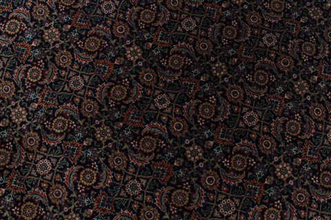 Herati Blue Round Hand Knotted 60 X 60 Area Rug 250-23681 Image 3
