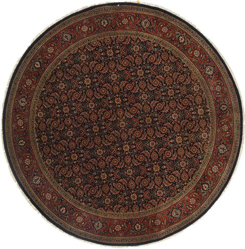 Herati Blue Round Hand Knotted 60 X 60 Area Rug 250-23681 Image 0