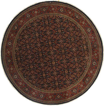 Herati Blue Round Hand Knotted 6'0" X 6'0"  Area Rug 250-23681