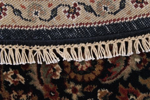 Herati Black Round Hand Knotted 60 X 60 Area Rug 250-23683 Image 10