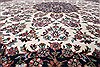 Tabriz White Round Hand Knotted 61 X 61 Area Rug 250-23686 Thumb 3