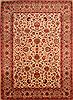 Kashan Beige Hand Knotted 99 X 135  Area Rug 100-23690 Thumb 0