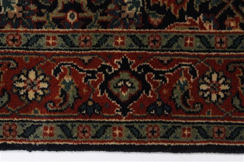 Herati Blue Runner Hand Knotted 25 X 99 Area Rug 250-23693 Image 2