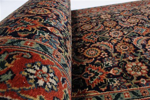 Herati Blue Runner Hand Knotted 25 X 99 Area Rug 250-23693 Image 9