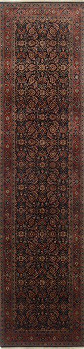 Herati Blue Runner Hand Knotted 25 X 99 Area Rug 250-23693 Image 0
