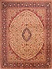 Kerman Beige Hand Knotted 910 X 130  Area Rug 100-23697 Thumb 0