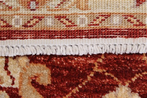 Pishavar Red Runner Hand Knotted 25 X 94 Area Rug 250-23698 Image 11