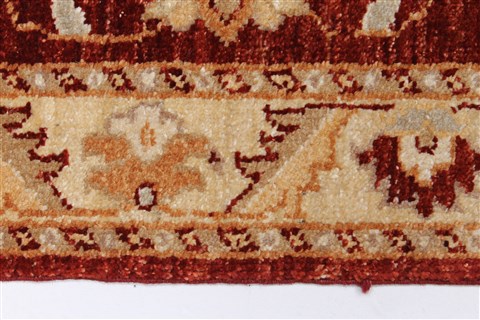 Pishavar Red Runner Hand Knotted 25 X 94 Area Rug 250-23698 Image 2