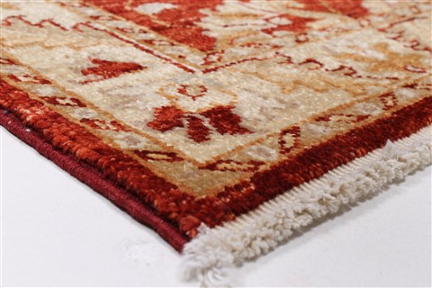 Pishavar Red Runner Hand Knotted 25 X 94 Area Rug 250-23698 Image 5
