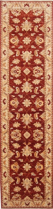 Pishavar Red Runner Hand Knotted 25 X 94 Area Rug 250-23698 Image 0