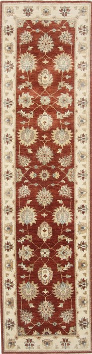 Ziegler Brown Runner Hand Knotted 27 X 100  Area Rug 250-23701 Image 0
