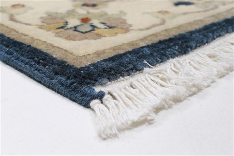 Ziegler Blue Runner Hand Knotted 26 X 911  Area Rug 250-23704 Image 5