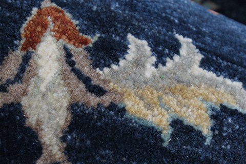Ziegler Blue Runner Hand Knotted 26 X 911  Area Rug 250-23704 Image 7