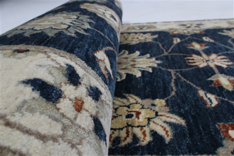 Ziegler Blue Runner Hand Knotted 26 X 911  Area Rug 250-23704 Image 9