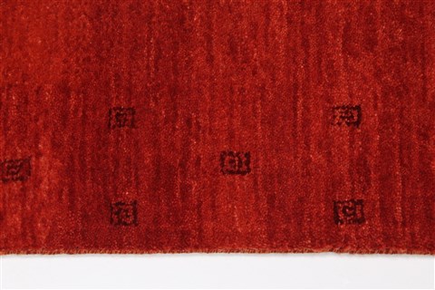 Gabbeh Red Runner Hand Knotted 27 X 102 Area Rug 250-23707 Image 2