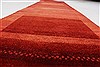 Gabbeh Red Runner Hand Knotted 27 X 102  Area Rug 250-23707 Thumb 1