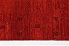 Gabbeh Red Runner Hand Knotted 27 X 102 Area Rug 250-23707 Thumb 2