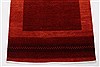 Gabbeh Red Runner Hand Knotted 27 X 102  Area Rug 250-23707 Thumb 4