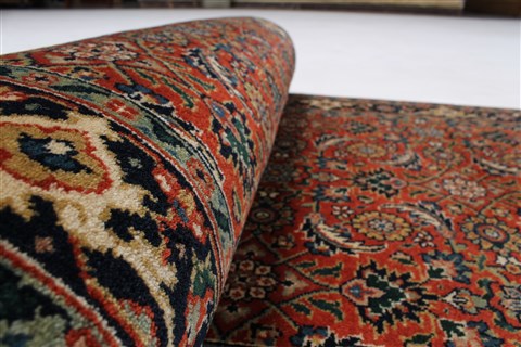 Herati Brown Runner Hand Knotted 26 X 98 Area Rug 250-23708 Image 9