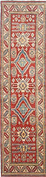 Pakistani Kazak Red Runner 10 to 12 ft Wool Carpet 23714
