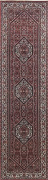 Indian Bidjar Red Runner 10 to 12 ft Wool Carpet 23715
