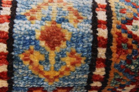 Kazak Brown Runner Hand Knotted 28 X 91 Area Rug 250-23718 Image 10