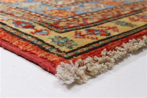 Kazak Brown Runner Hand Knotted 28 X 91 Area Rug 250-23718 Image 7