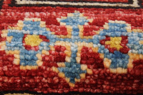 Kazak Yellow Runner Hand Knotted 29 X 98 Area Rug 250-23721 Image 9