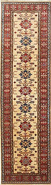 Kazak Yellow Runner Hand Knotted 2'9" X 9'8"  Area Rug 250-23721