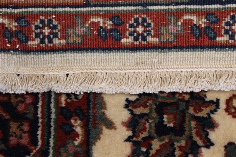 Tabriz Beige Runner Hand Knotted 26 X 100 Area Rug 250-23725 Image 1